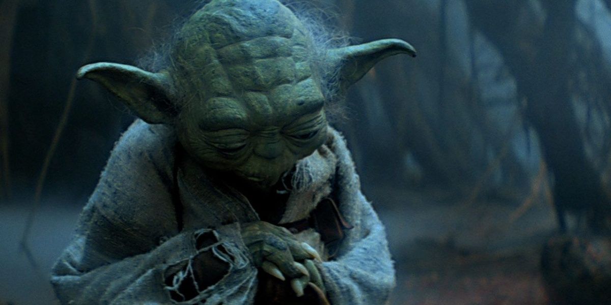 Yoda trains Luke on Dagobah in The Empire Strikes Back
