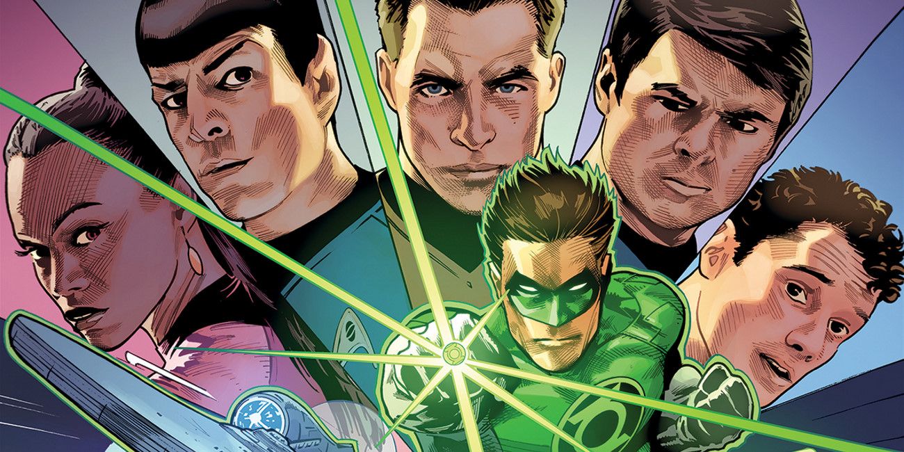 Green Lantern and Star Trek Comic