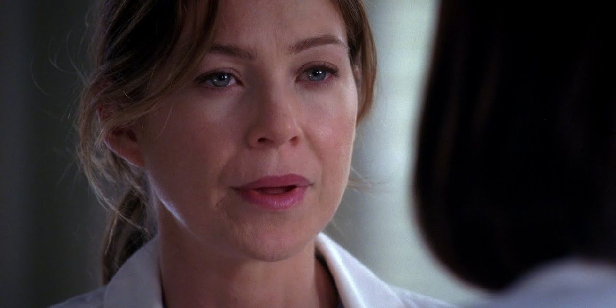 Close up of Meredith from Grey's Anatomy