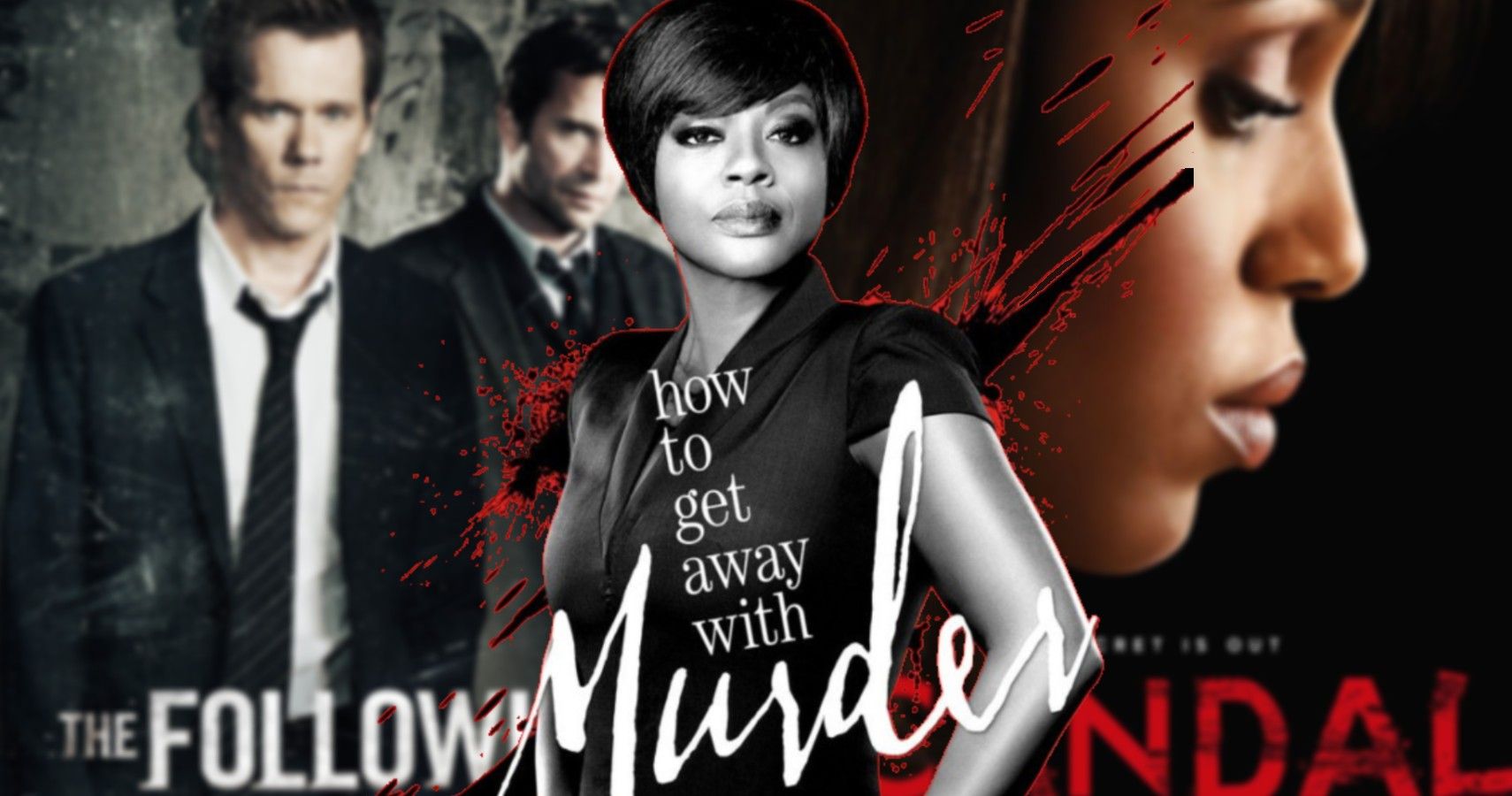 A blended image features characters from The Following, How to Get Away With Murder, and Scandal