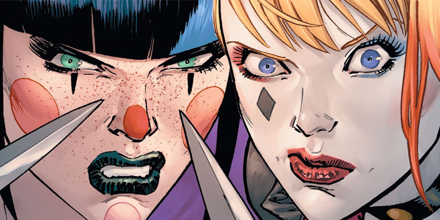 Harley Quinn and Punchline face off in DC Comics.