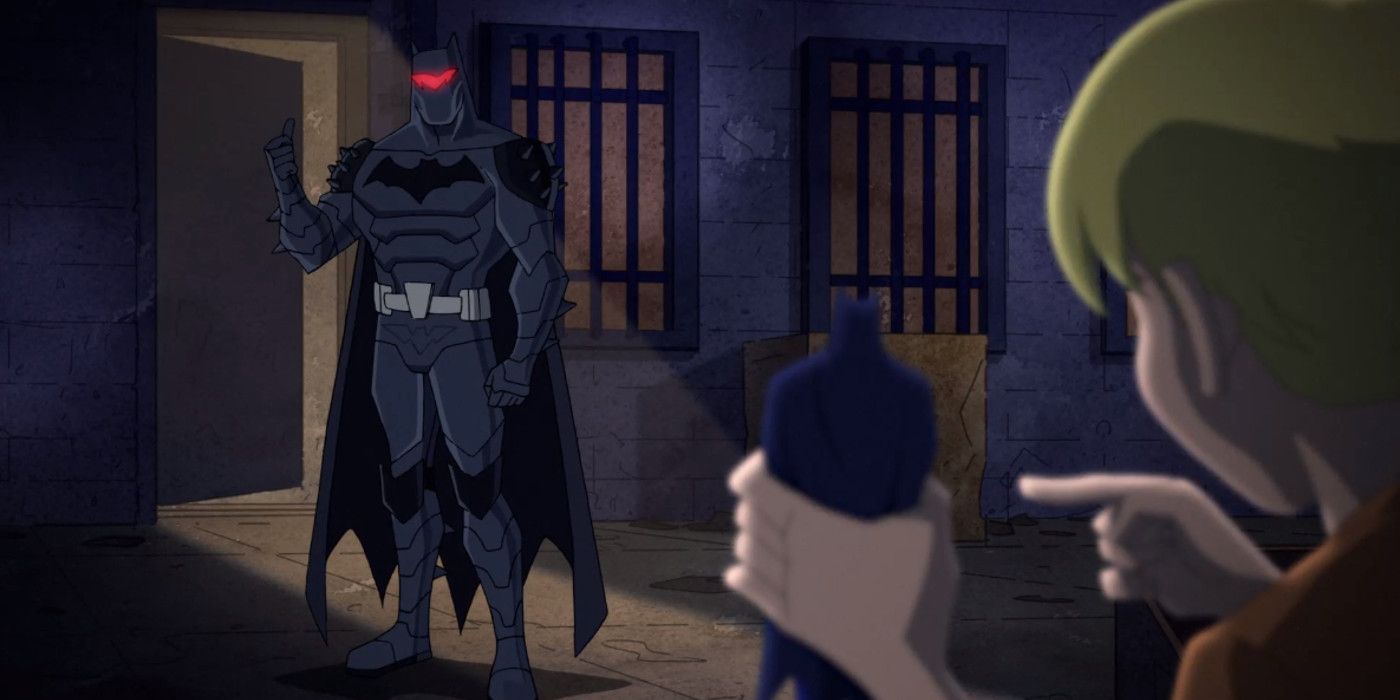 Harley Quinn Batman in Iron Man parody armor