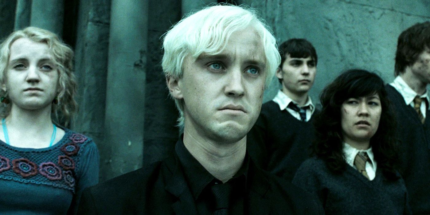 Draco Malfoy sembra stanco nei Doni della Morte Parte II