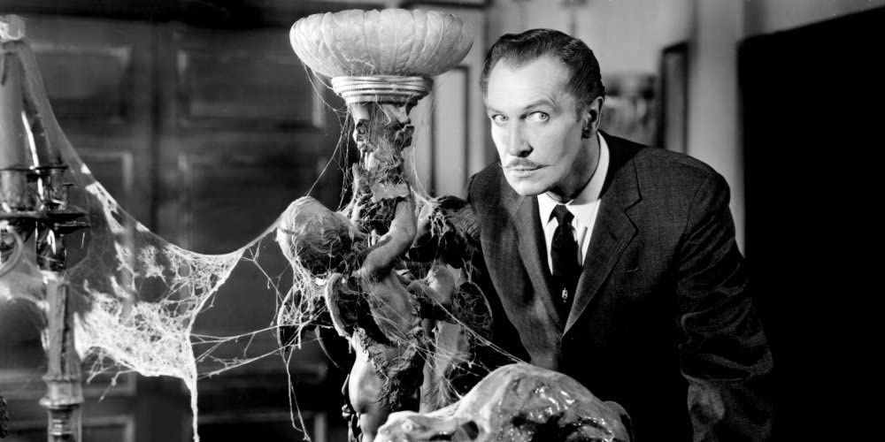 Vincent Price mira desde House on Haunted Hill