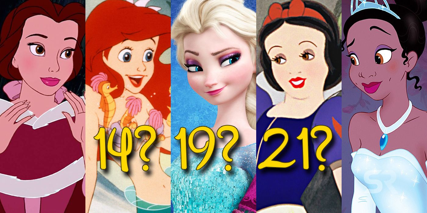 How Old Each Disney Princess Is (Including Frozen's Anna & Elsa)
