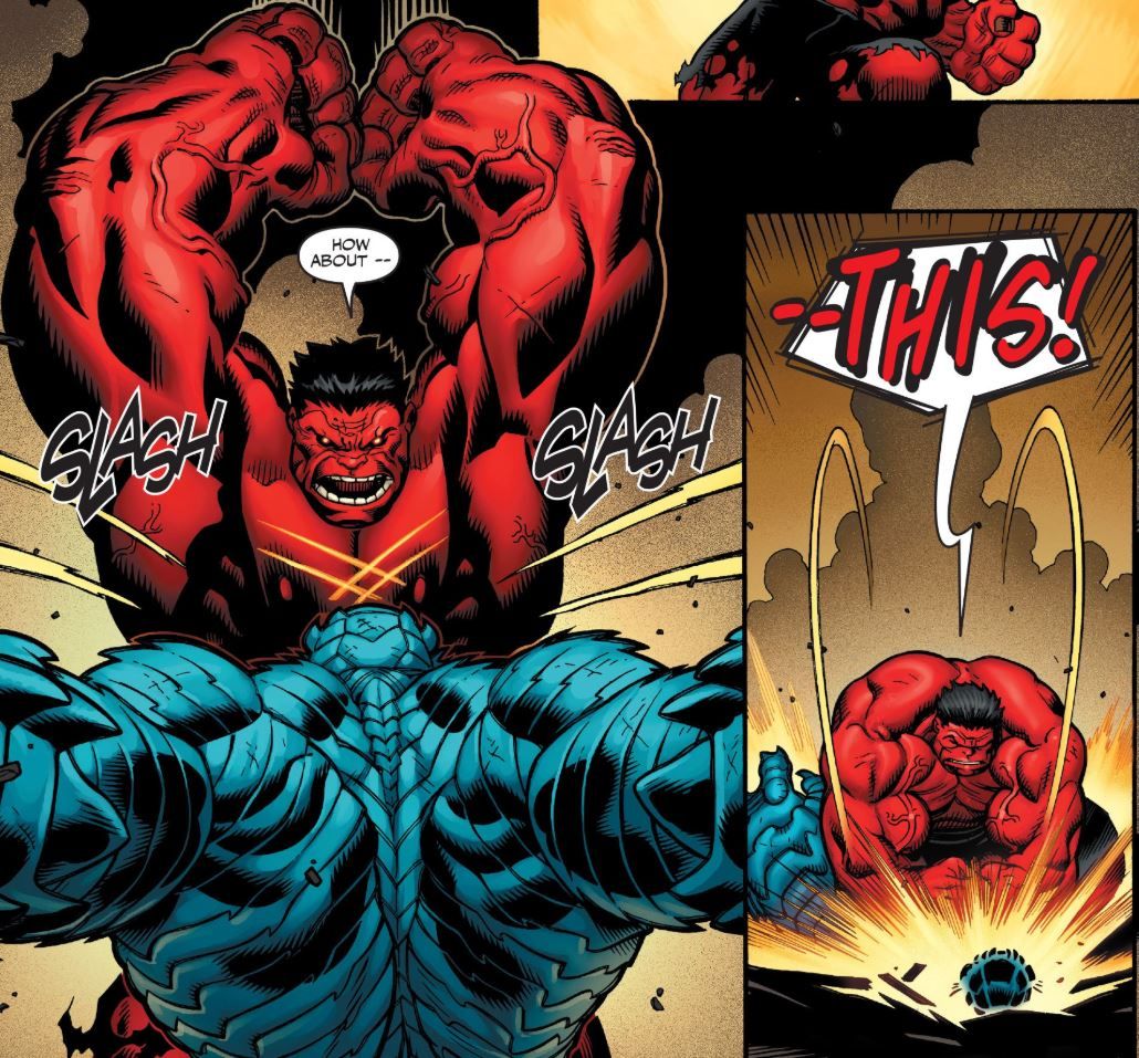 Marvel’s Red Hulk Caused An Earthquake With a PUNCH