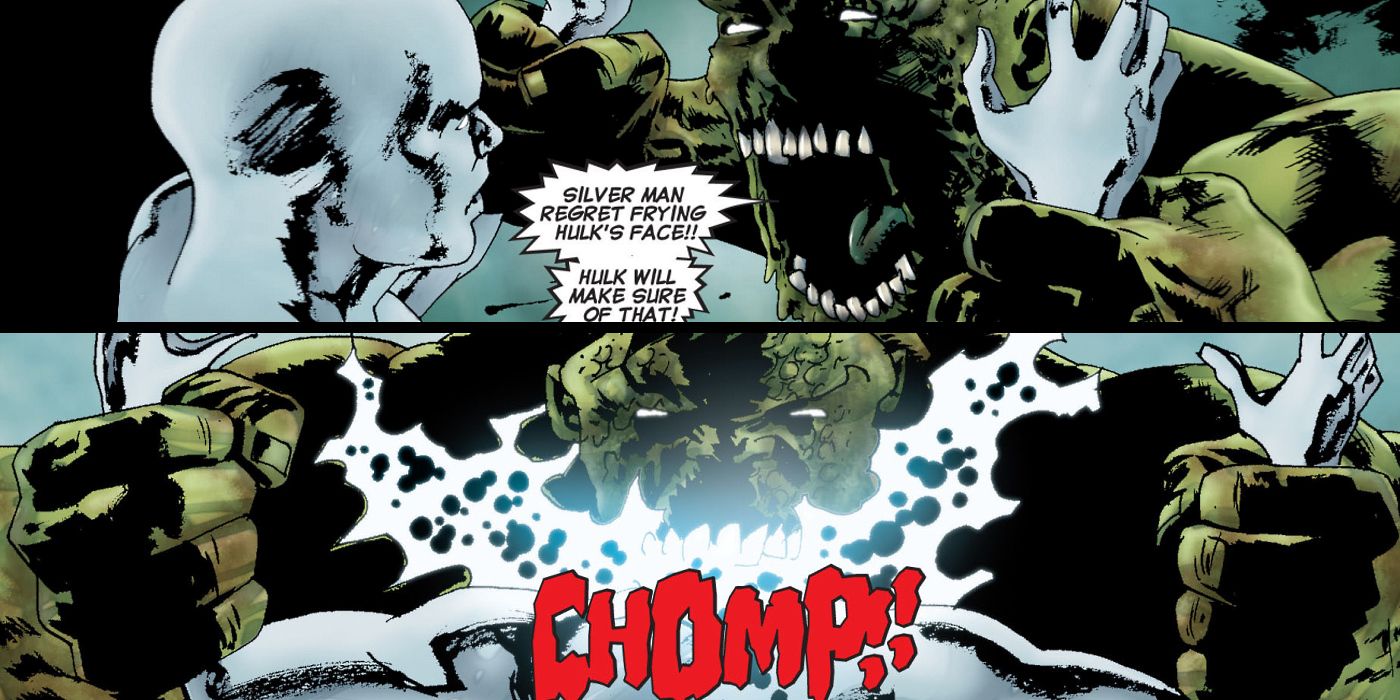 Hulk Kills Silver Surfer Marvel Zombies