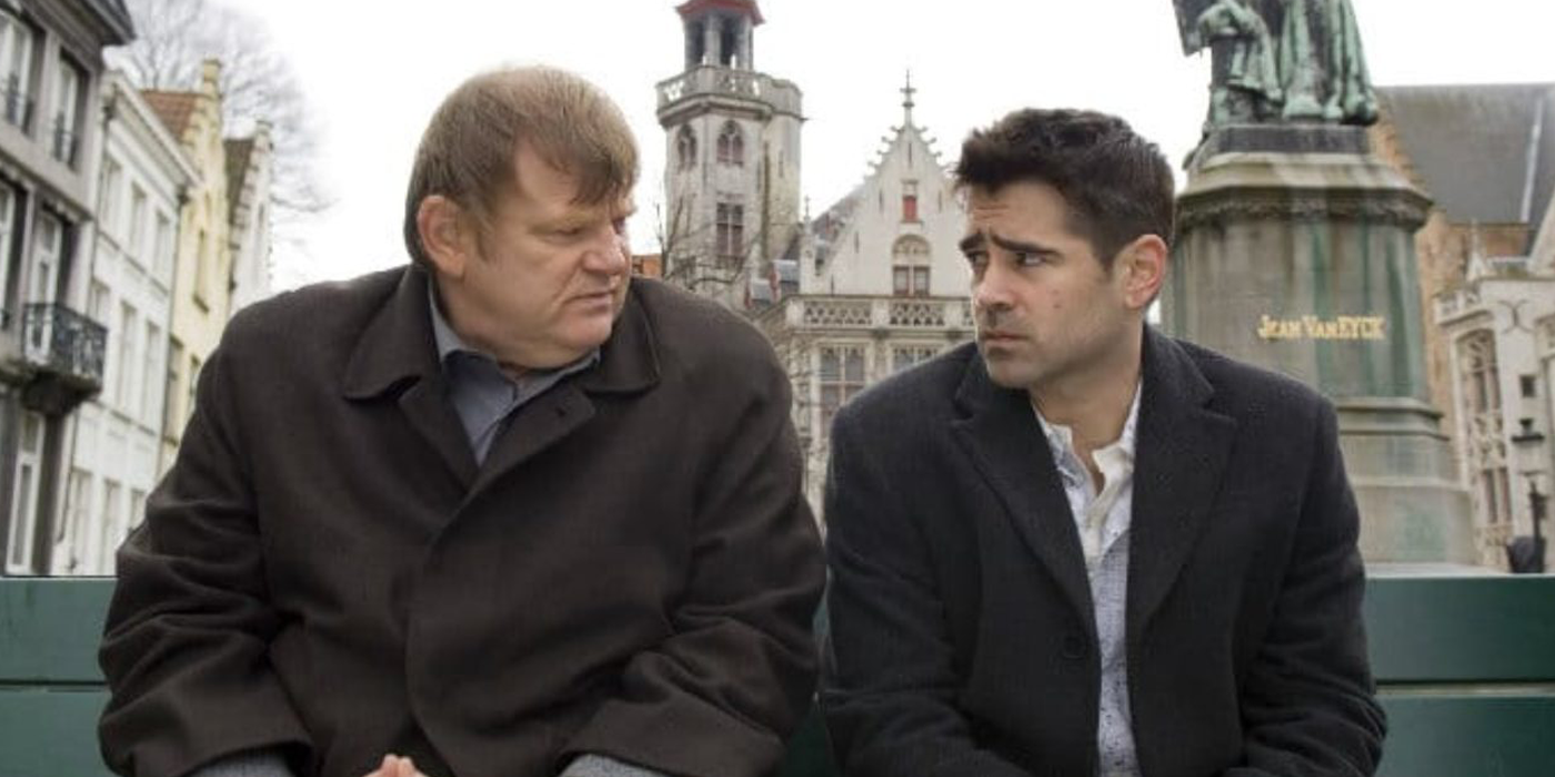 Ray and Ken sitting together in In Bruges.