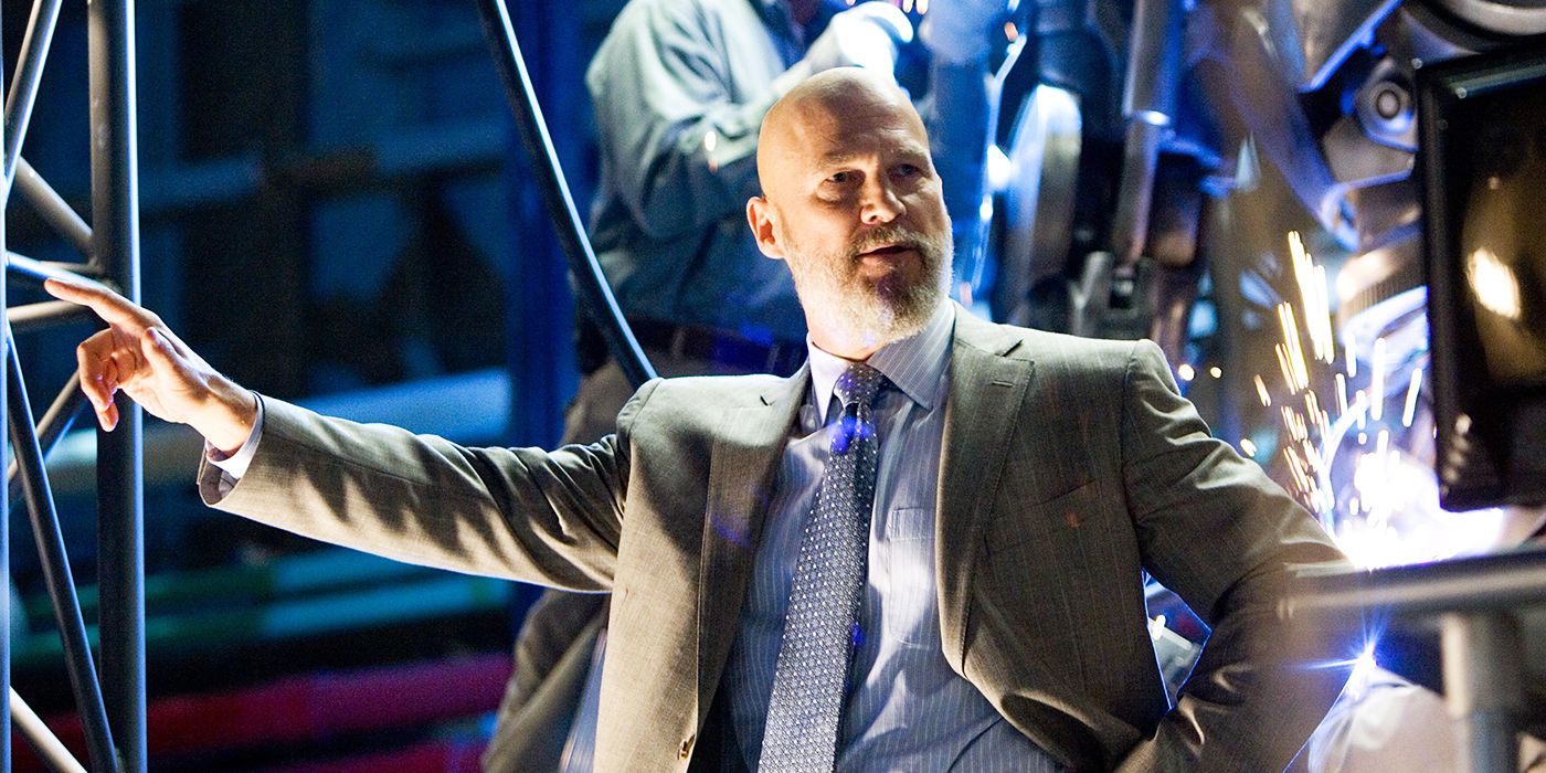 Obadiah Stane with the Iron Monger armor in Iron Man