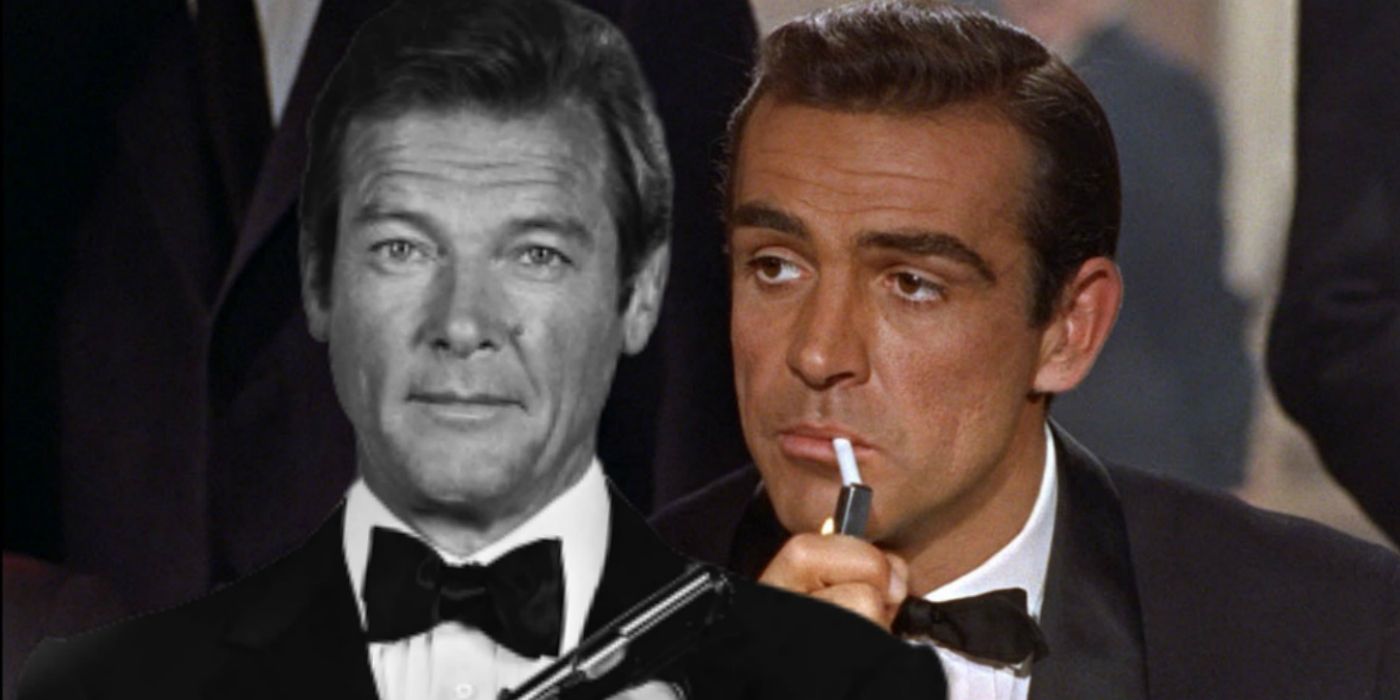 James Bond Roger Moore Sean Connery