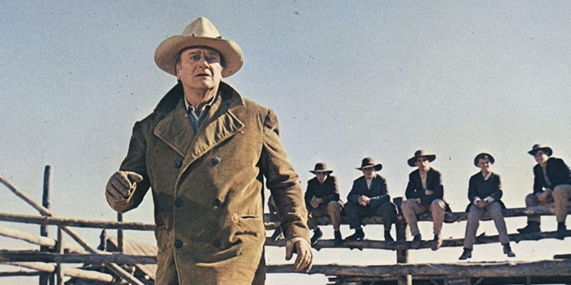 John Wayne in The Cowboys