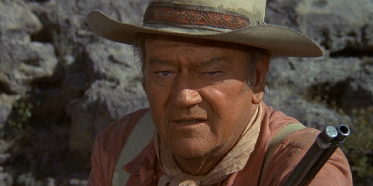 John Wayne looking intense in Big Jake