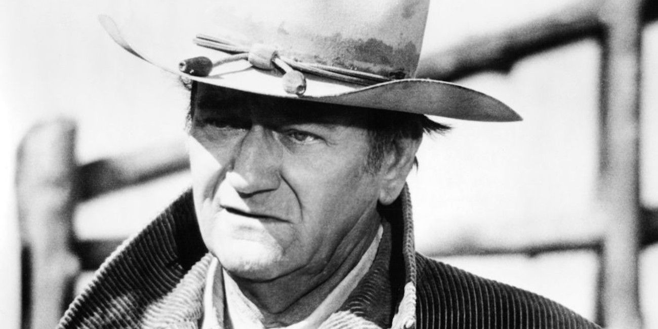 John Wayne in a cowboy hat in McLintock