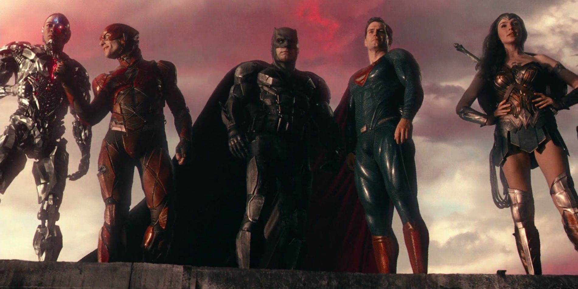 The Justice League stand together after their truimph