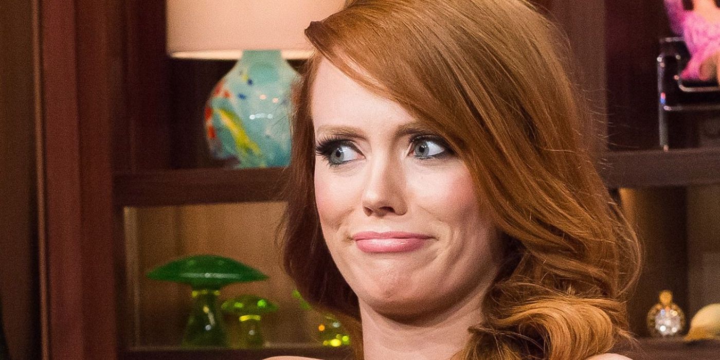 Kathryn Dennis from Southern Charm on WWHL with strange expression