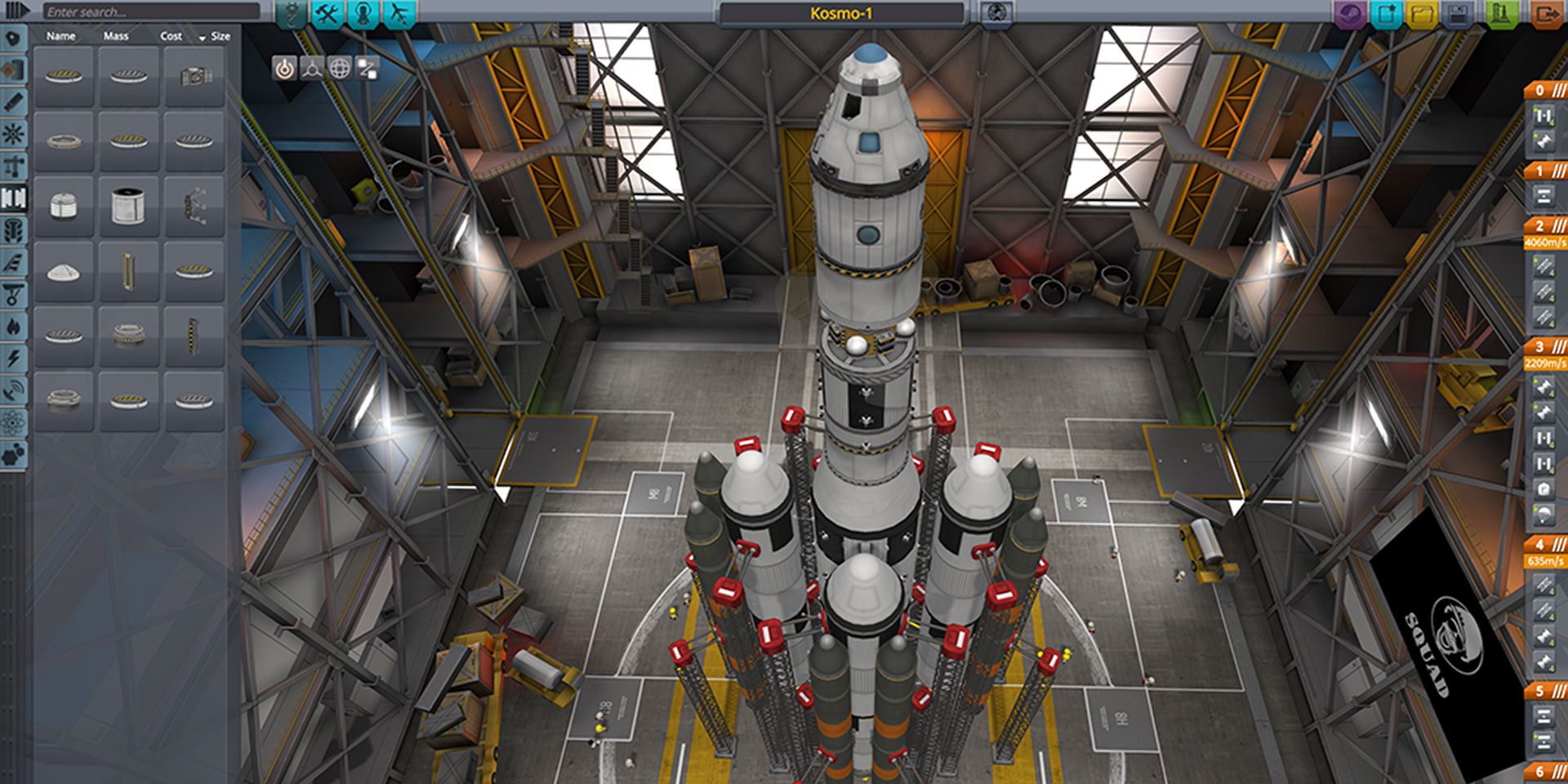 Kerbal Space Program Rocket Construction Mode