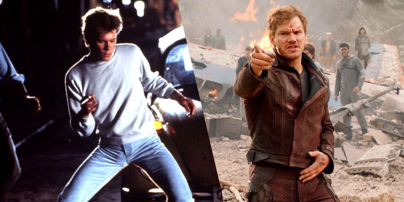 Kevin Bacon challenges Star Lord Chris Pratt to dance off