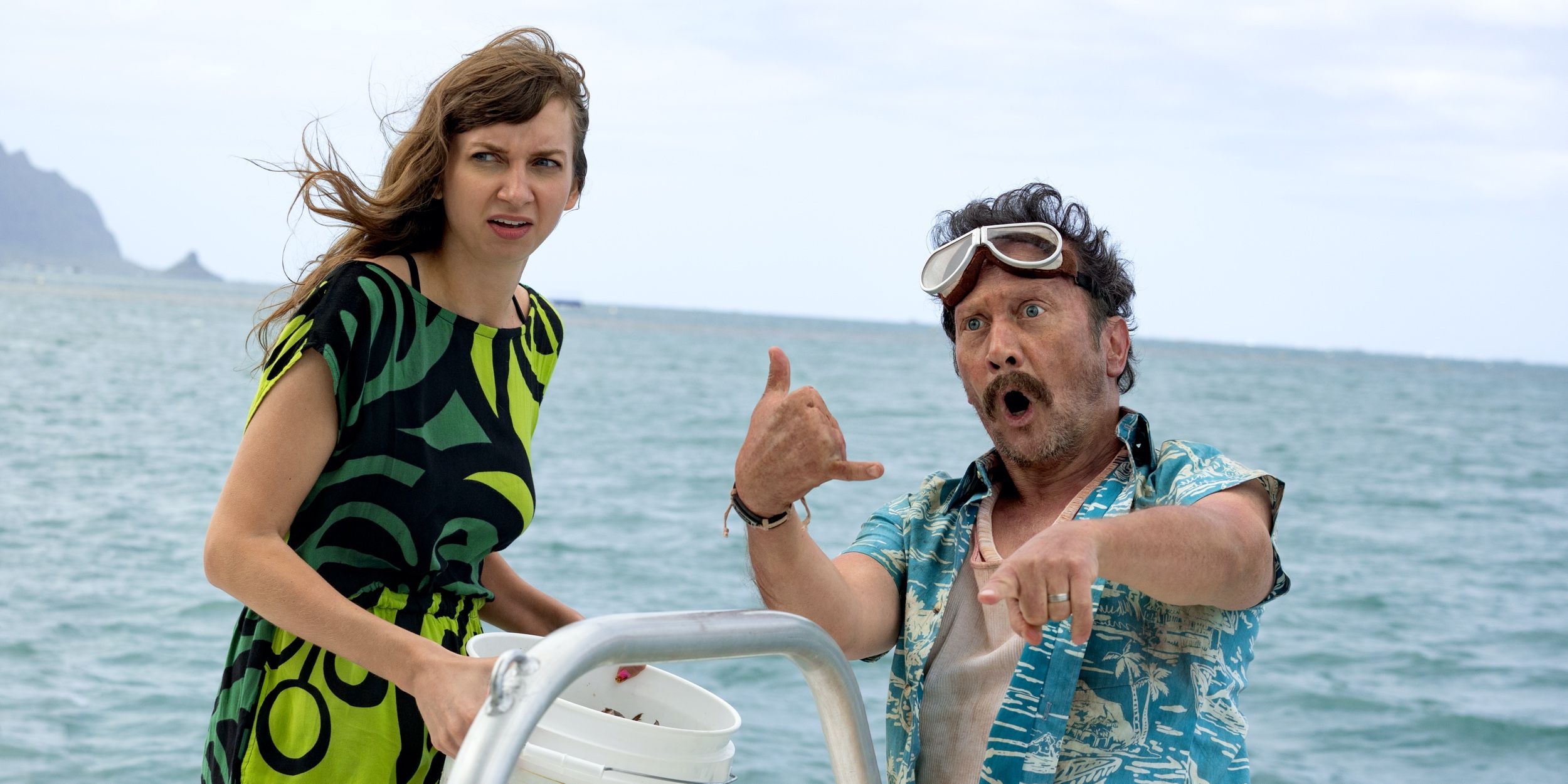 Lauren Lapkus and Rob Schneider in The Wrong Missy