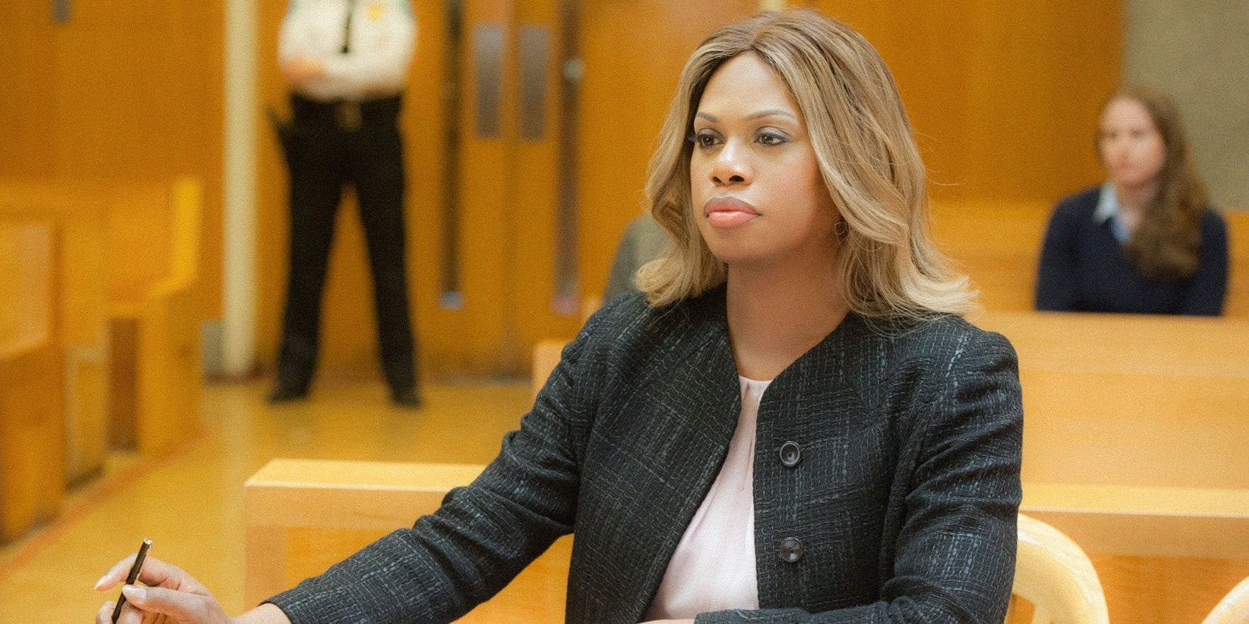 Cam (Laverne Cox) in court on Doubt