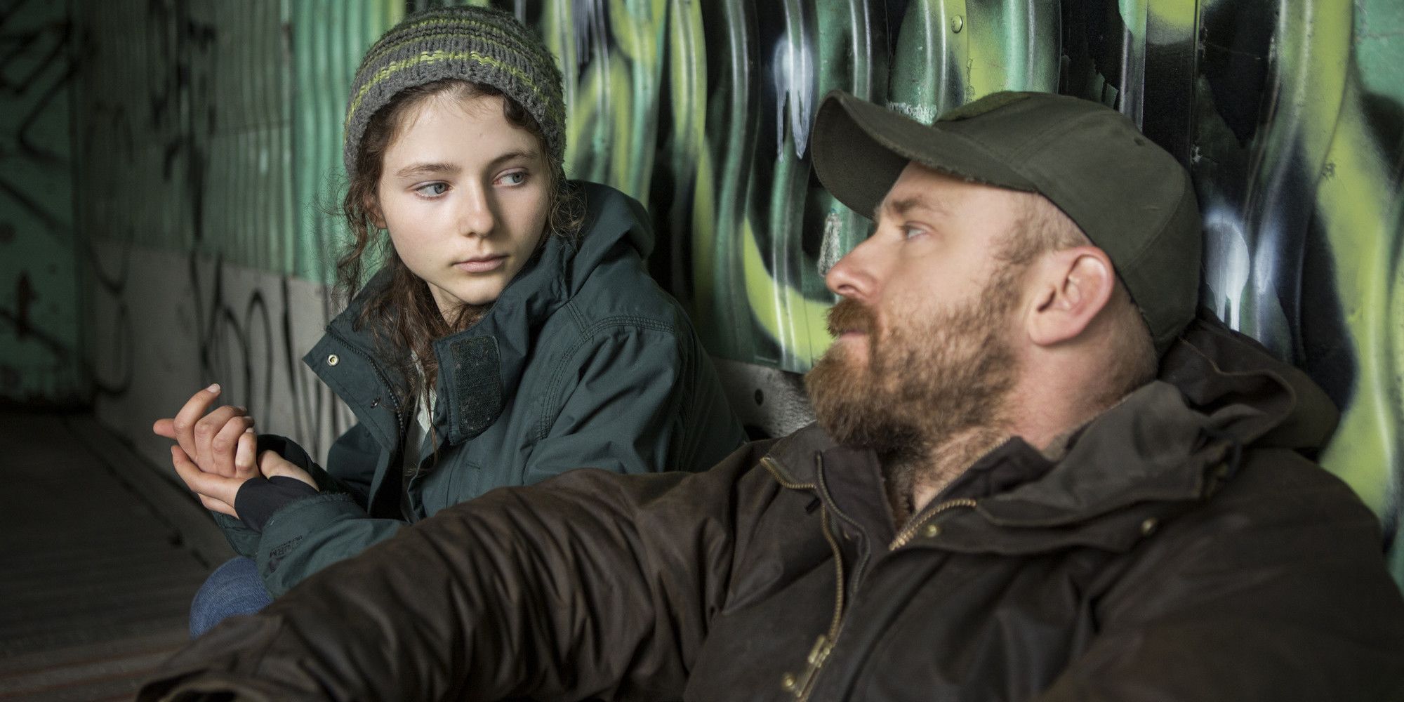 Image of a father and daughter in leave no trace