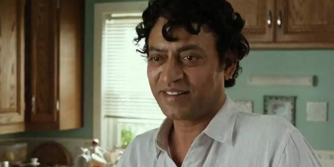 Irrfan as adult Pi Smiling in Life of Pi