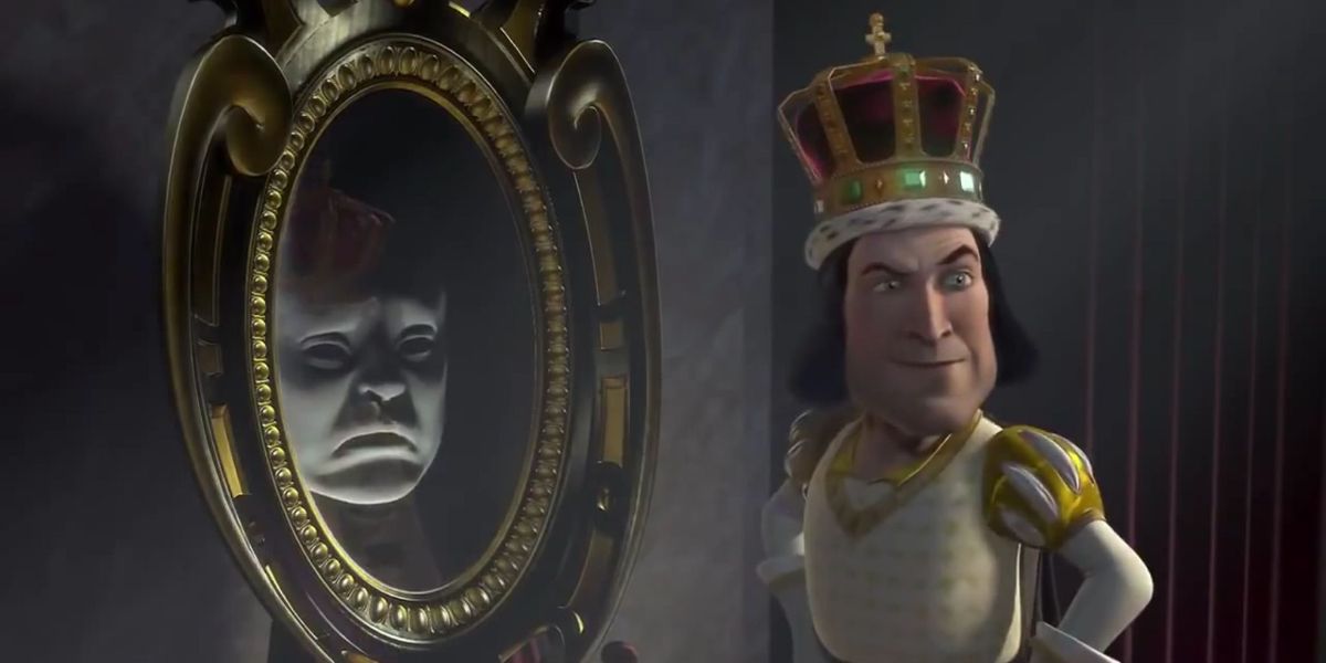 Magic Mirror &amp; Lord Farquad in Shrek