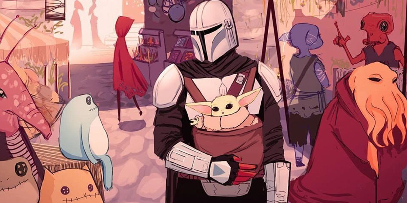 <b>Baby</b> Yoda and The Mandalorian Go Shopping in Cute Webcomic. 