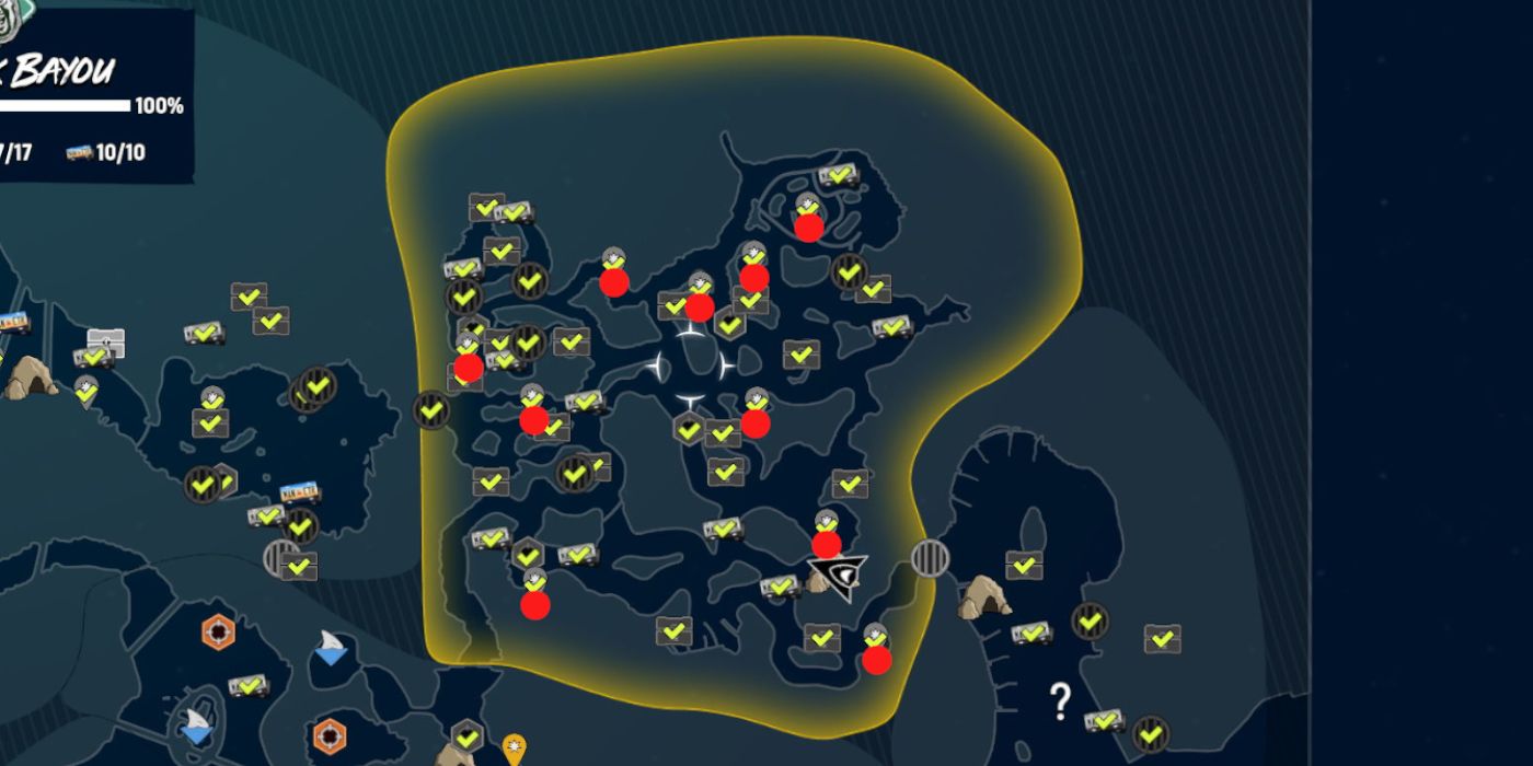 Maneater Bayou Landmark Locations