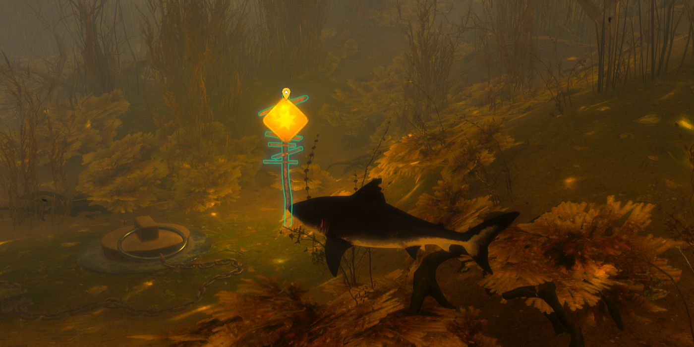 Shark finding a landmark sign in Maneater
