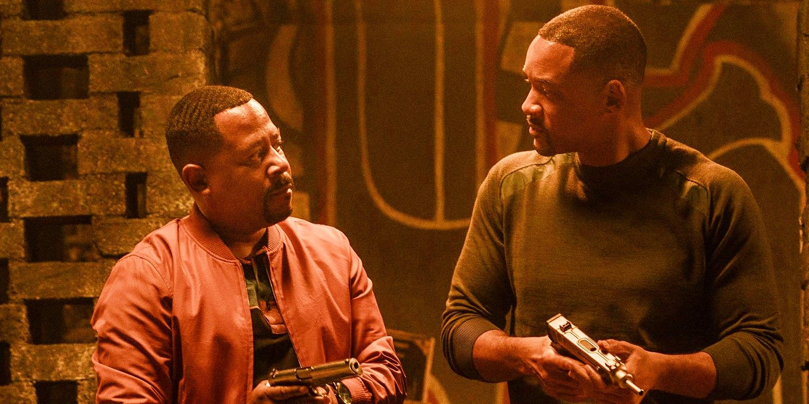 Martin Lawrence and Will Smith holding guns from Bad Boys for Life