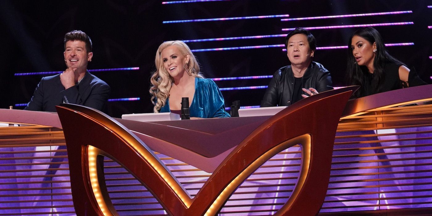 robin thicke, jenny mccarthy, ken jeong and nicole scherzinger on the masked singer
