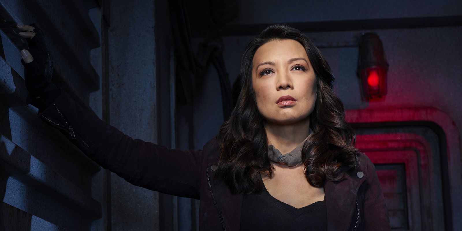 Melinda May looking into the distance in Agents of SHIELD