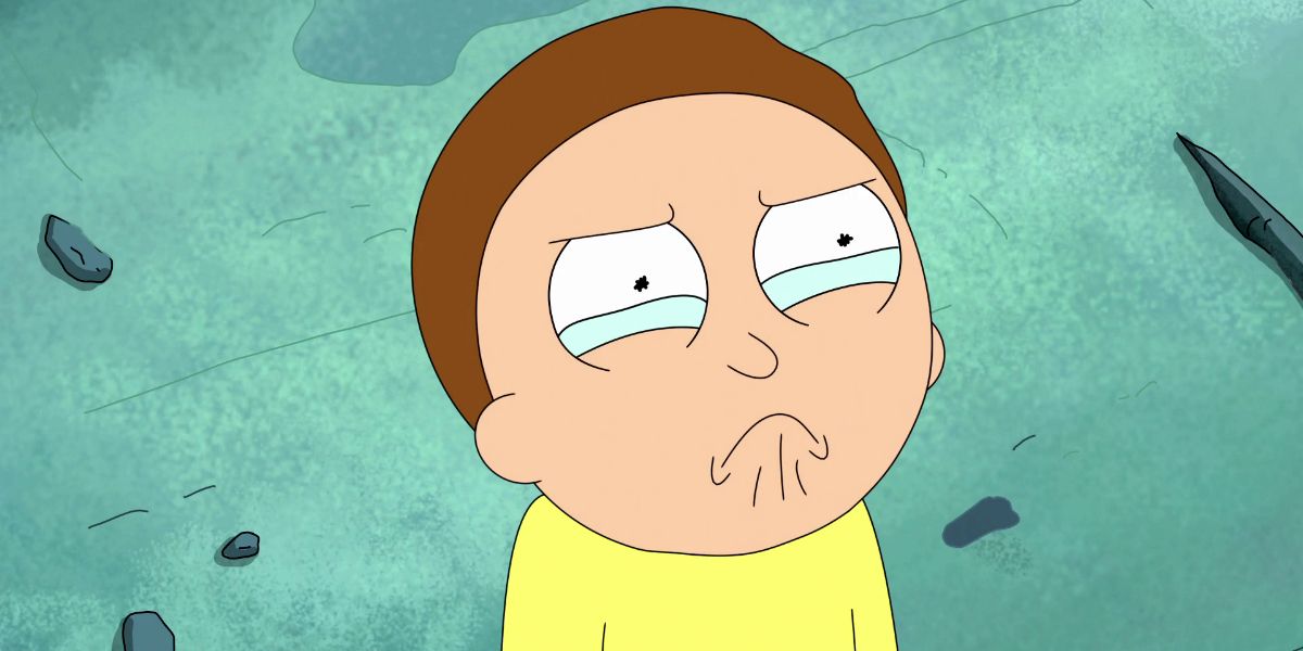 Morty crying in Rick and Morty