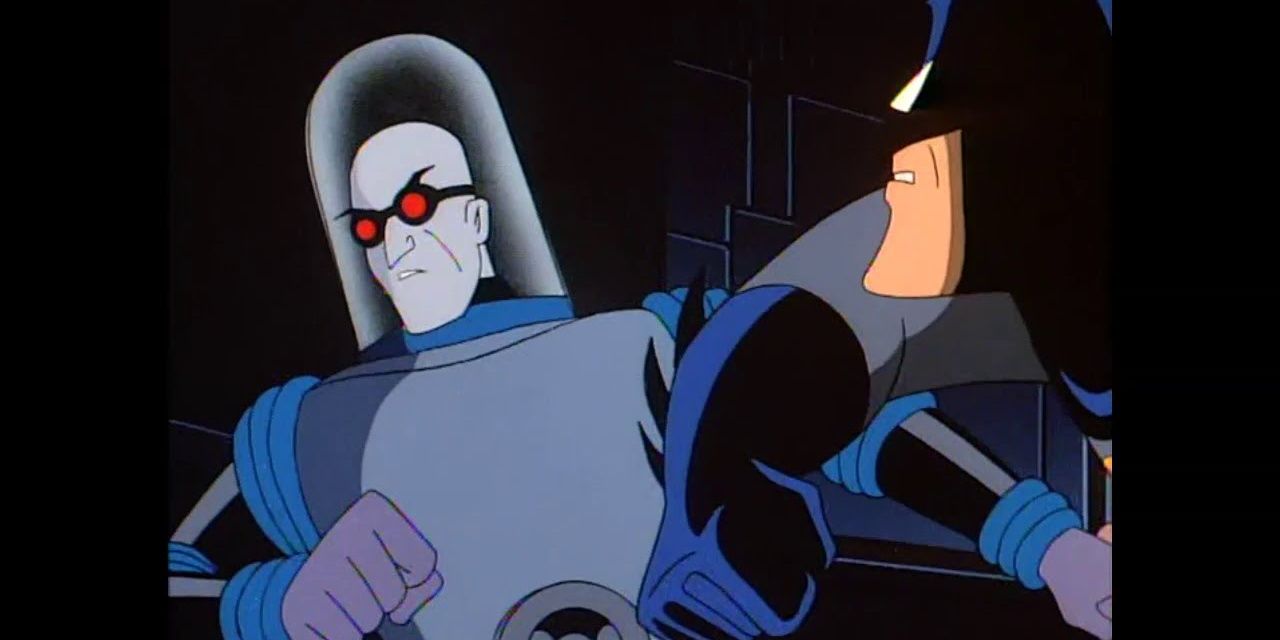 Mr. Freeze fighting Batman in Batman-The-Animated-Series