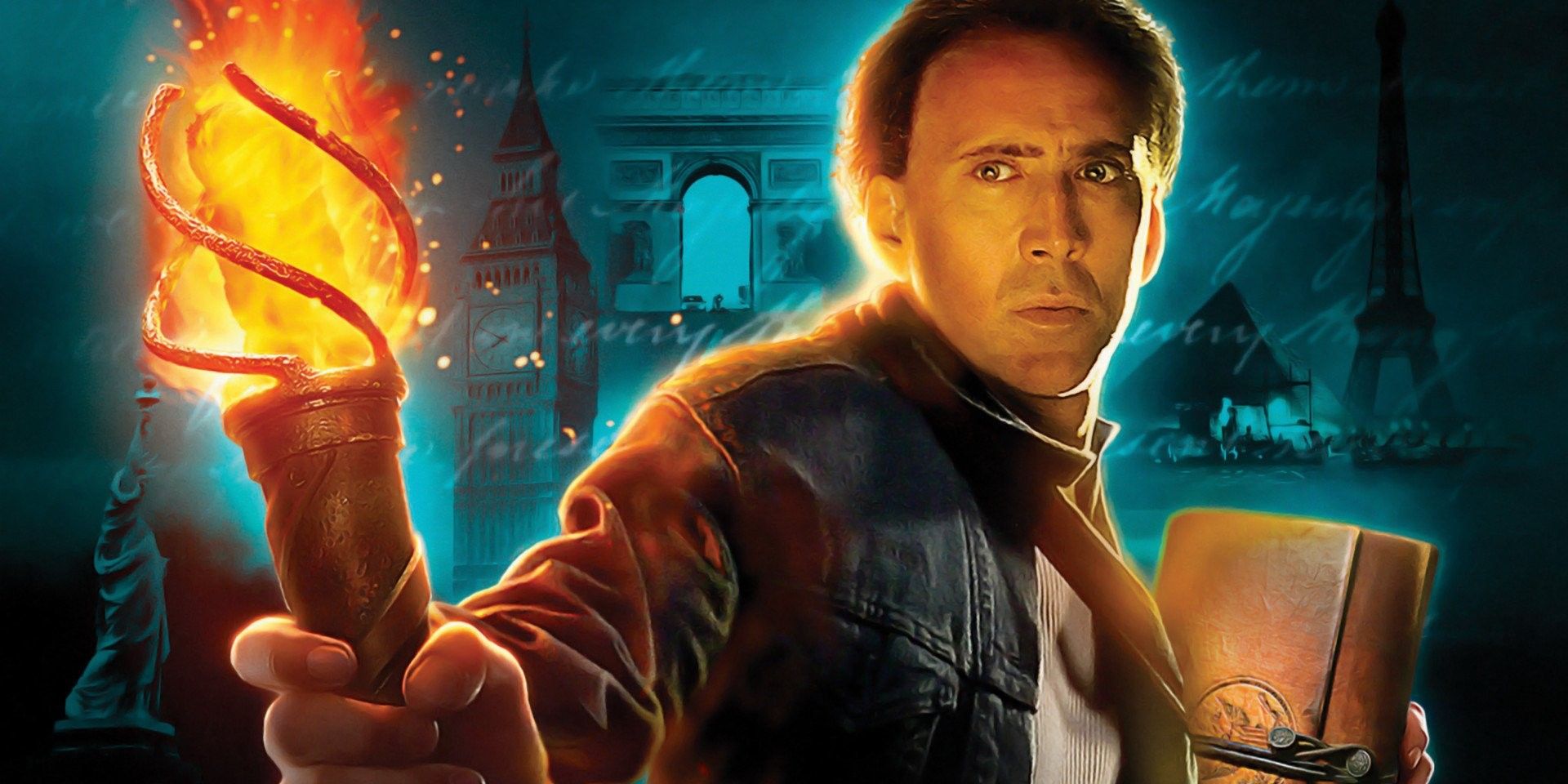 National Treasure banner with Nicolas Cage