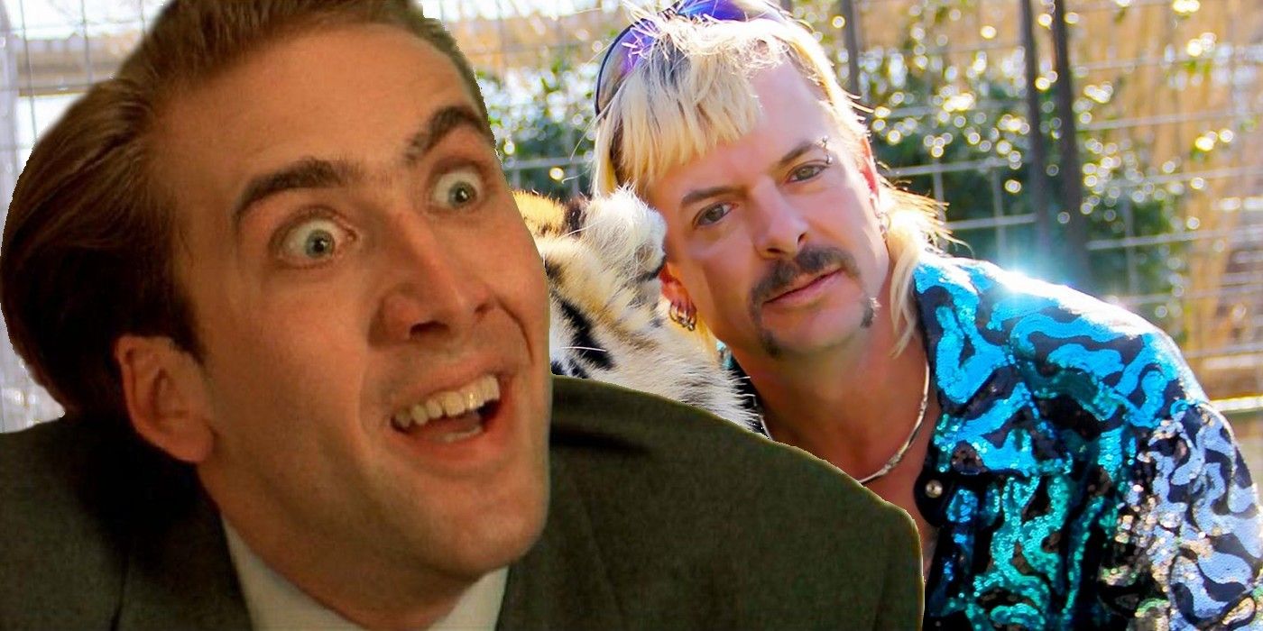 Nicholas Cage and Joe Exotic in Tiger King
