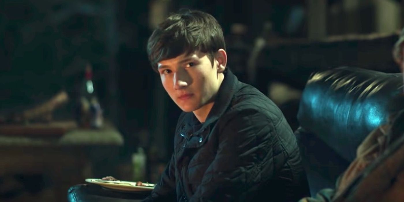 Jonah sat down and looking to his right in Ozark