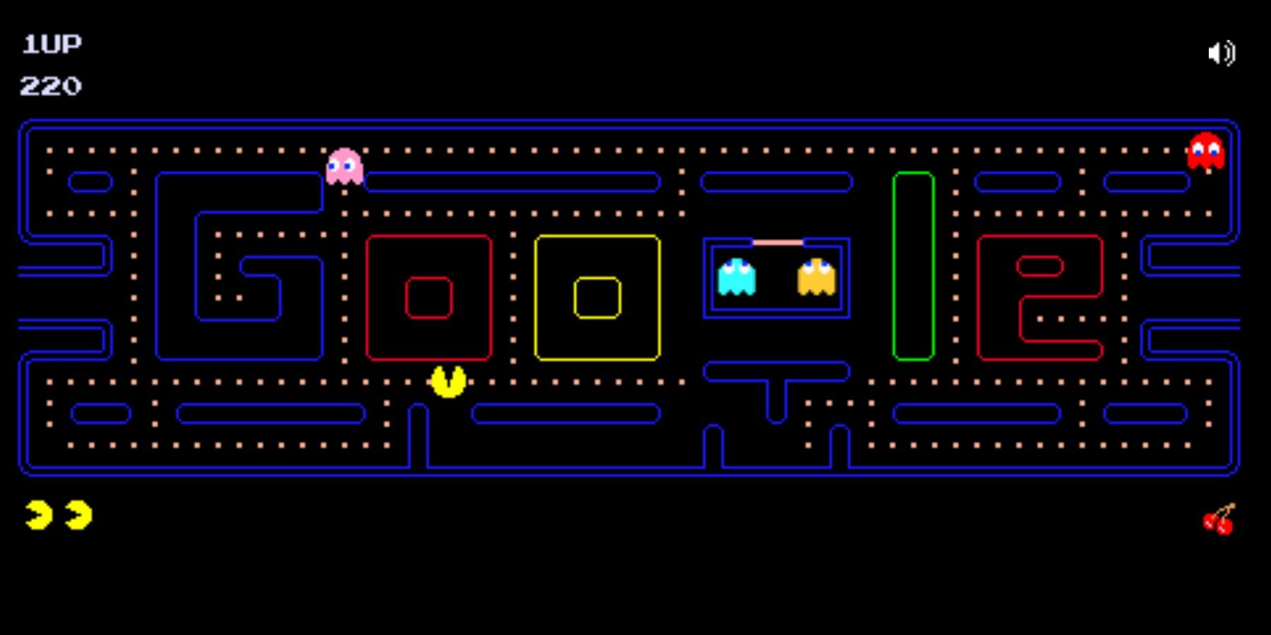 Pac-Man é executado através do logotipo do Google