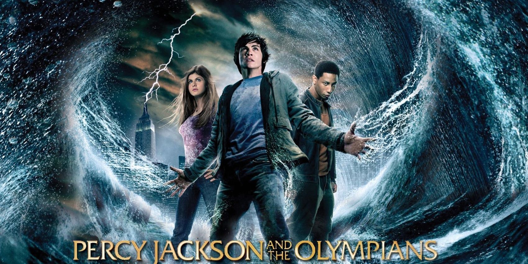 Percy Jackson &amp; The Olympians: The Lightning Thief poster with cast