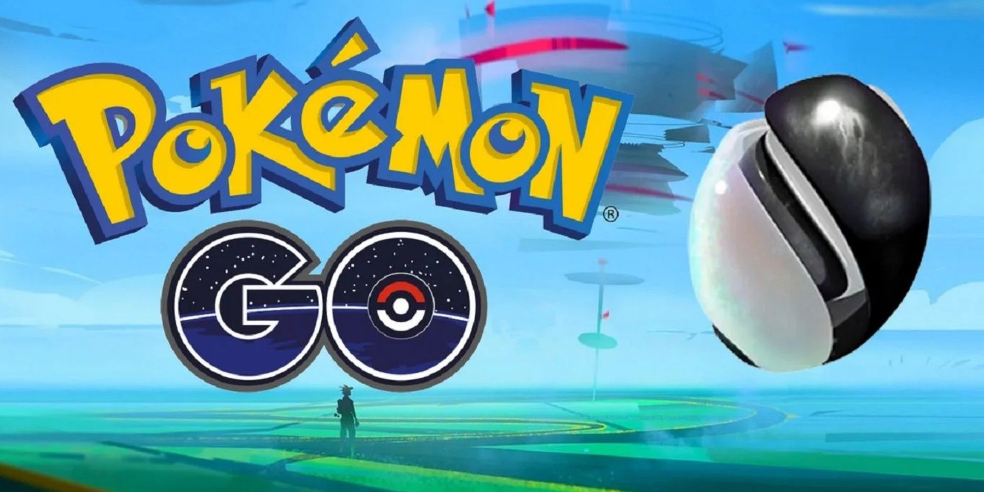 Pokemon Go's logo next to an Unova Stone