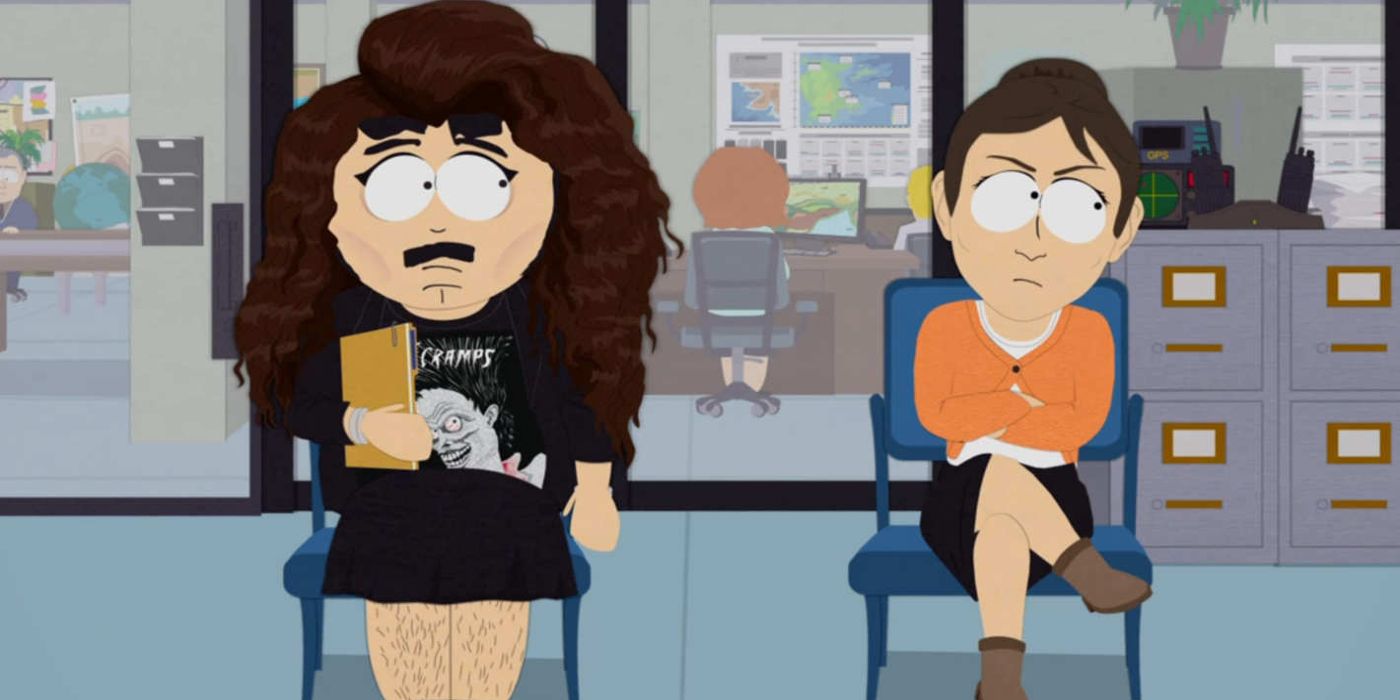 Randy Marsh dressed as the singer Lorde in an episode of South Park.