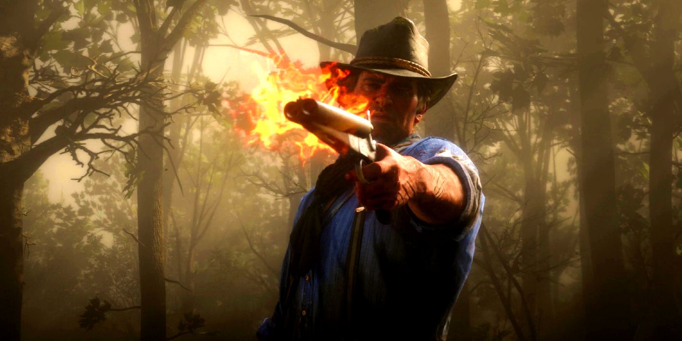 Red Dead Redemption 2 Arthur Counts Bullets