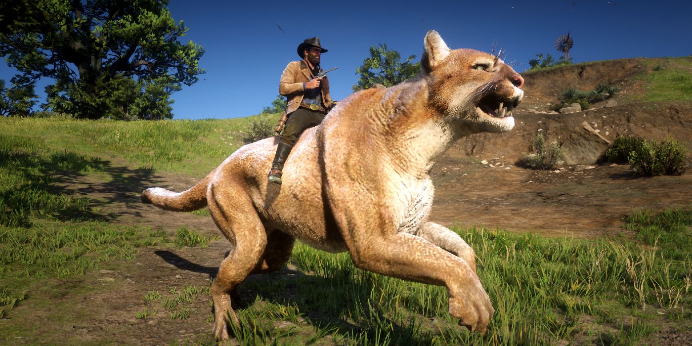Red Dead Redemption 2 Giant Cougar Mount