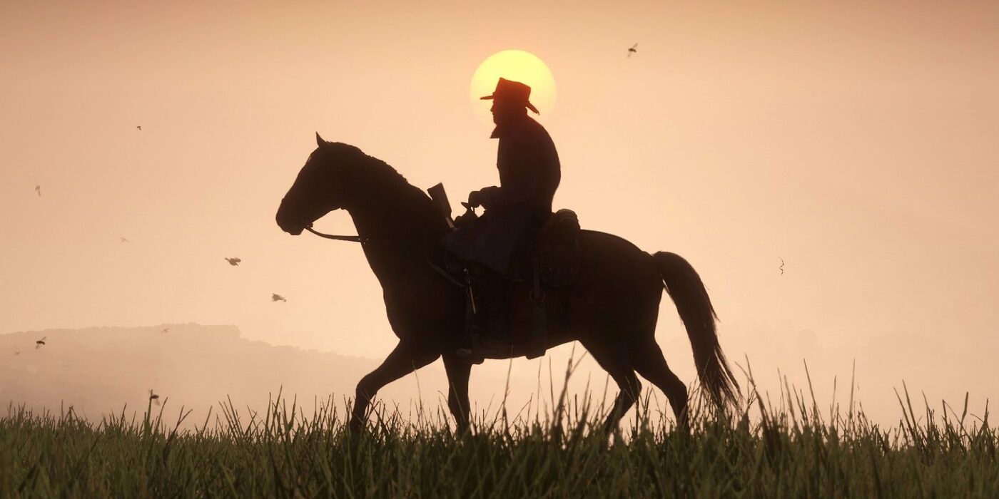 Red Dead Redemption 2 Horse Sunset