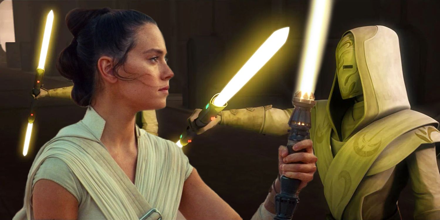 Rey in Rise of Skywalker and the Jedi Temple Guard Have Yellow Lightsabers