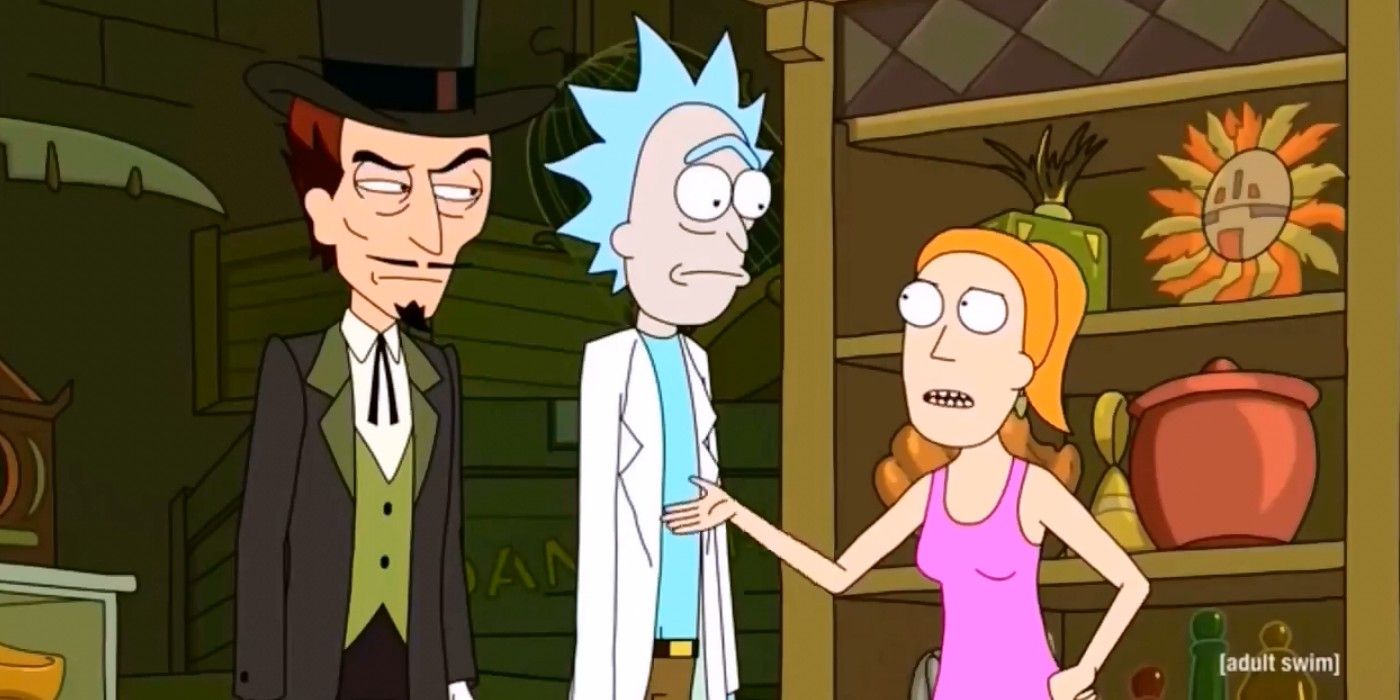 Summer talks to a confused Rick in Rick and Morty
