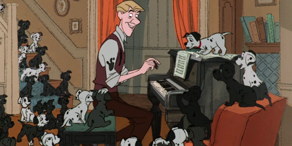 Roger playing the piano in 101 Dalmatians