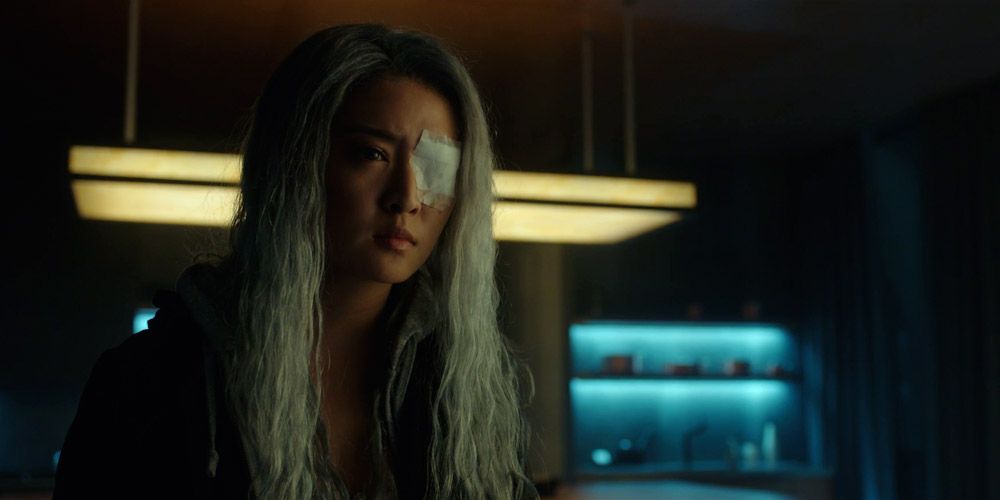Rose Wilson with an eyepatch in Titans