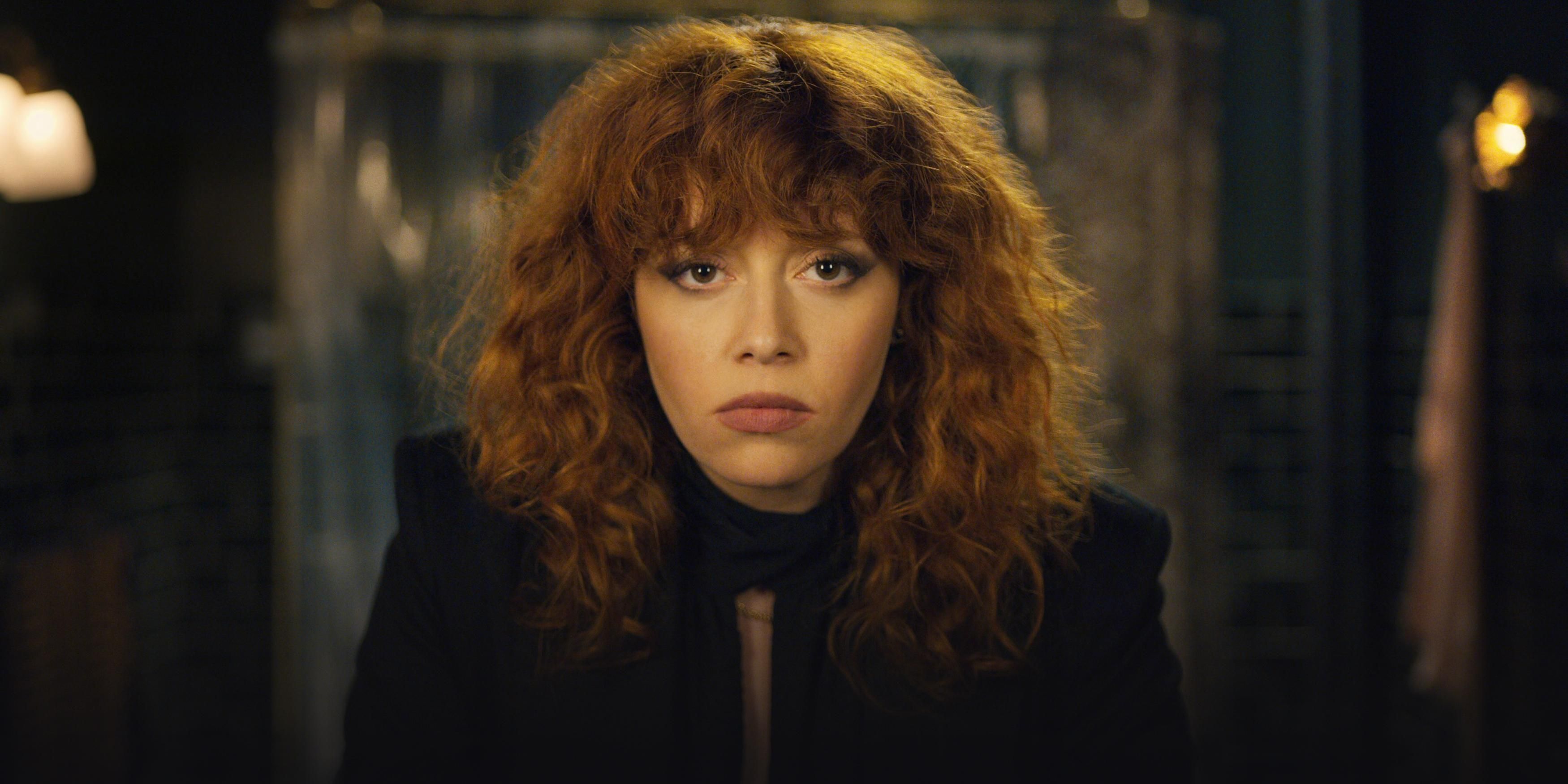 Natasha Lyonne from the first season of Russian Doll staring ahead.