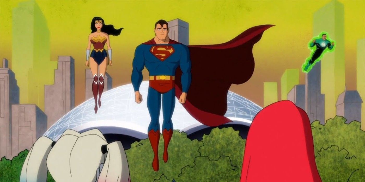 Wonder Woman, Superman, and Green Lantern in Harley Quinn